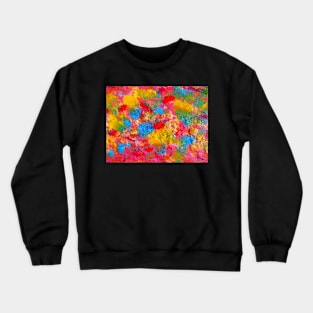 Blooming Meadow. Flowers Abstract Pattern. Crewneck Sweatshirt